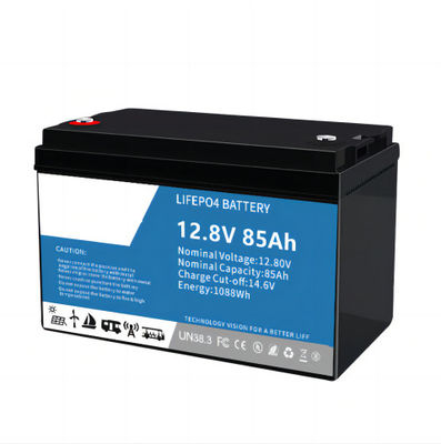 Batterie au lithium favorable à l'environnement de rechange LifeP04 de la haute performance 12.8V 85AH SLA construite dans BMS For Solar Light