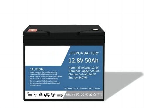 La batterie au lithium LifeP04 étanche à l'eau 12,8V 50AH avec Bluetooth pour l'alimentation marine