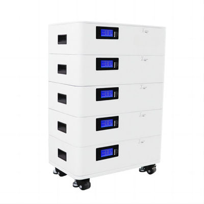 Puissance élevée Invertisseur de panneau solaire empilable 20,48KWH LFP Batterie avec CE UL approuvé pour la maison