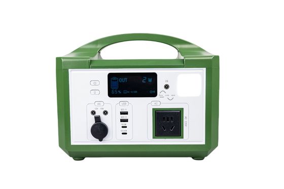Charge rapide MPPT Cotroller solaire 600W Puissance étui en plastique vert Générateur solaire pour système de sauvegarde extérieur