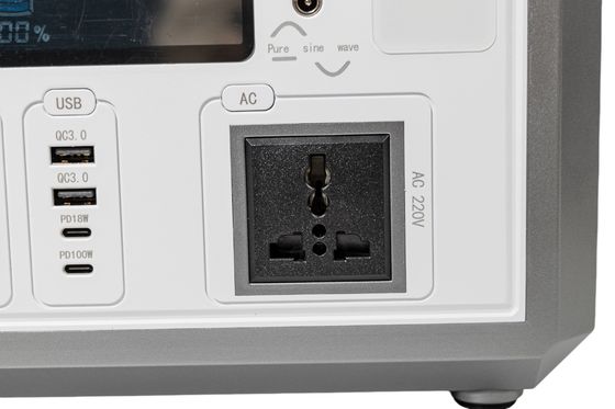 50HZ/60HZ AC Sortie Flash Poisson Générateur solaire Stockage d'énergie portable avec charge de panneau solaire pour équipement de bureau
