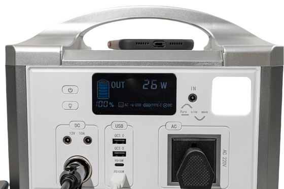 50HZ/60HZ AC Sortie Flash Poisson Générateur solaire Stockage d'énergie portable avec charge de panneau solaire pour équipement de bureau