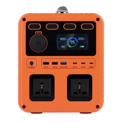 IP61 Puissance de sortie élevée DC 13V 1200W AC Switch QC3.0 Générateur d'énergie portable avec onduleur bidirectionnel pour la sauvegarde à domicile