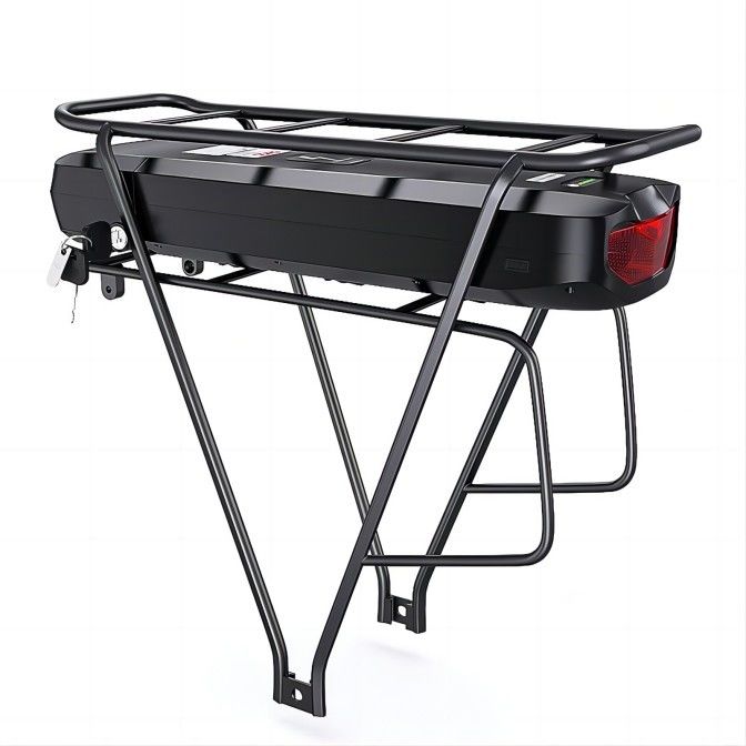 Série arrière 10.4AH de queue de cintre de vélo de lithium de 10S4P 36V/48V de noir électrique de batterie