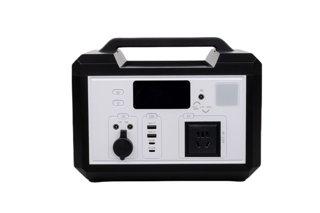 Puits électrique portable à haute efficacité 220V/110V CA rechargeable Lifepo4 avec recharge sans fil pour le système solaire hors réseau