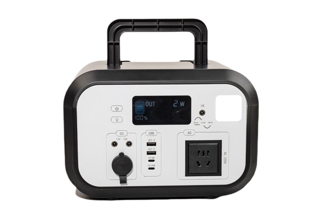 Centrale solaire portable à haute efficacité de 600 WH 220V Sorties à ondes sinusoïdes pures AC avec application pour système de sauvegarde à domicile